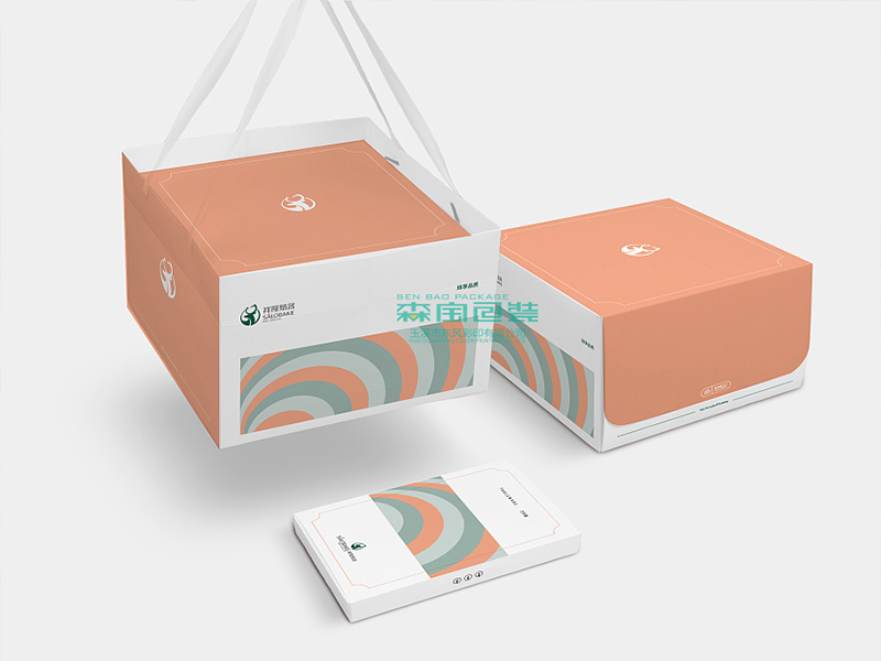 手提一体盒蛋糕盒设计